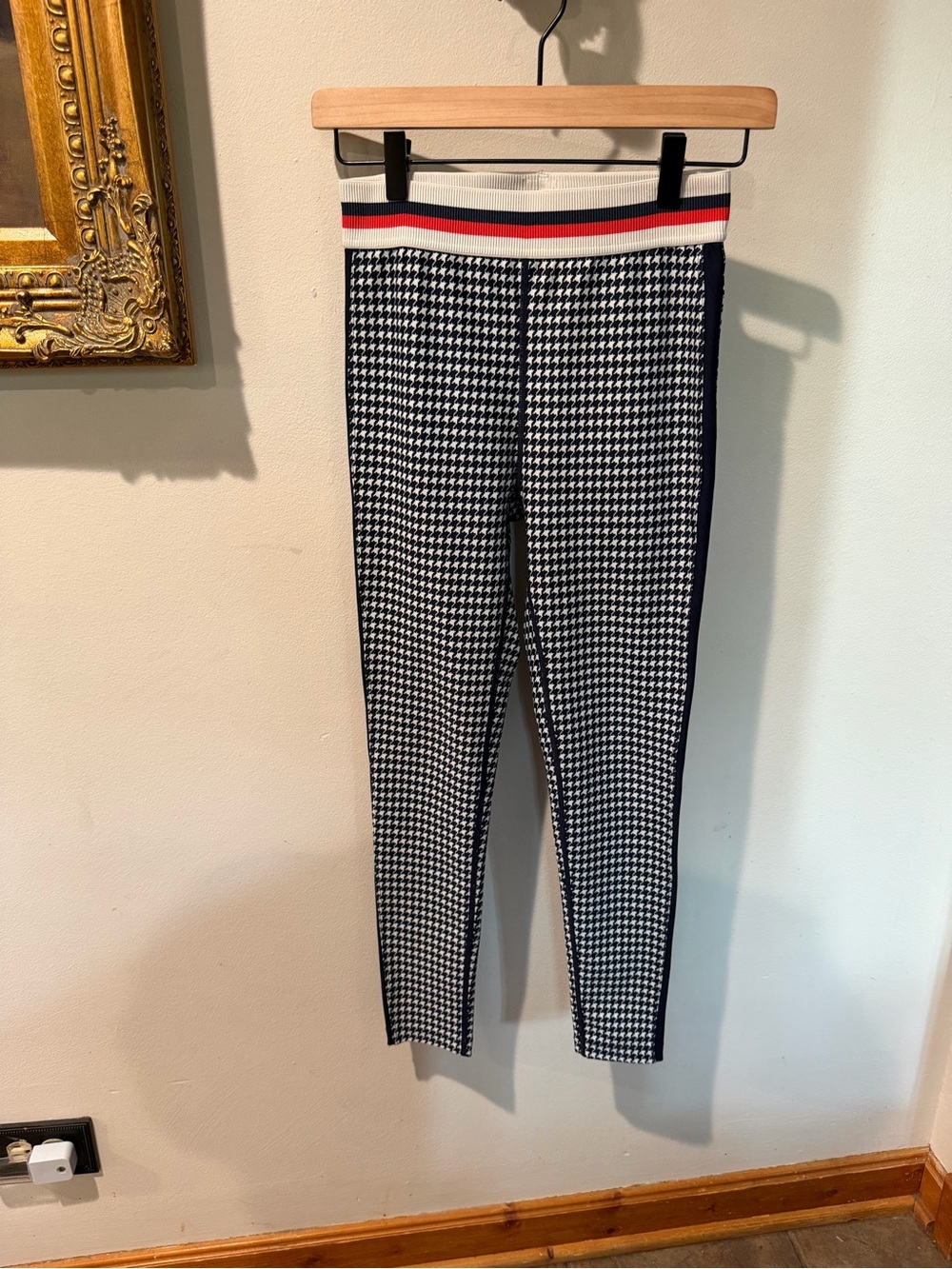 Splits59 White and Black Activewear Leggings